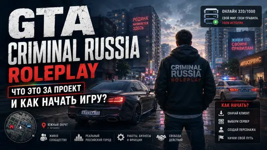 GTA Criminal Russia Roleplay: что это за проект и как начать игру?