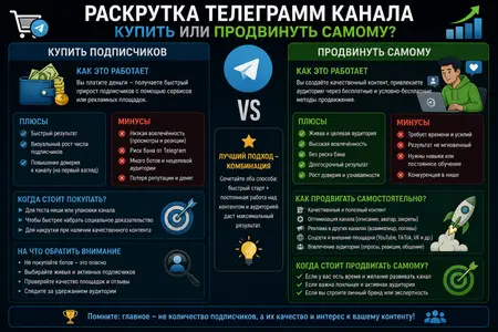 Раскрутка Телеграмм канала – купить или продвинуть самому