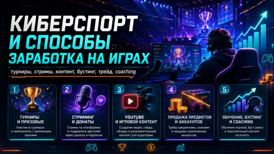 Киберспорт и способы заработка на играх