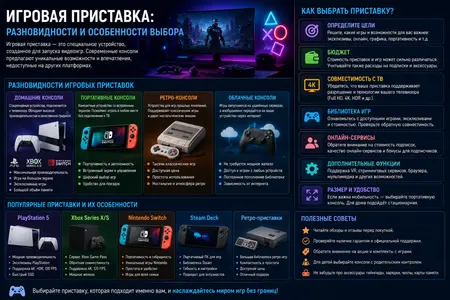 Игровая приставка: разновидности и особенности выбора