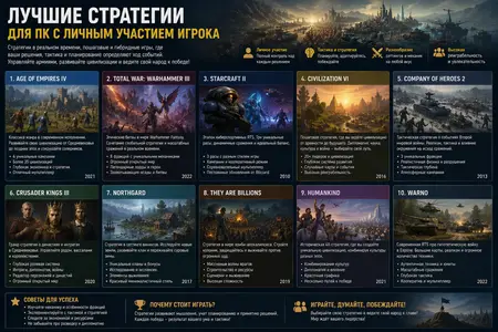 Лучшие стратегии для ПК с личным участием игрока