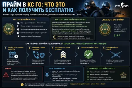 Прайм в КС ГО: что это и как получить бесплатно