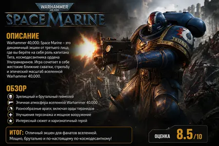 Описание и обзор игры Warhammer 40,000: Space Marine