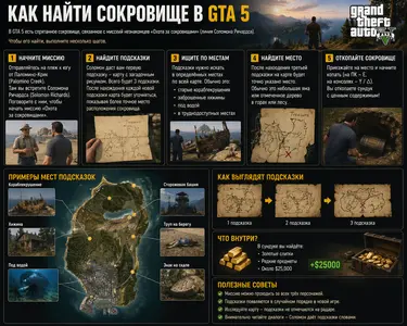 Как найти сокровище в GTA 5