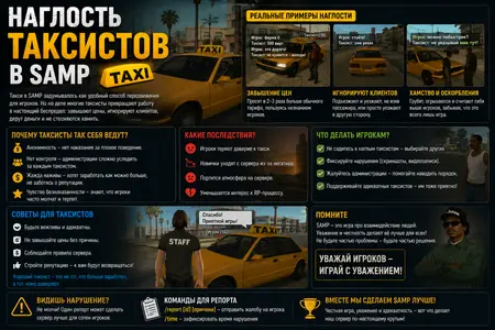 Наглость таксистов в SAMP