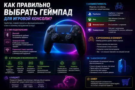 Как правильно выбрать геймпад для игровой консоли?