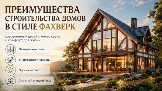 Преимущества строительства домов в стиле Фахверк