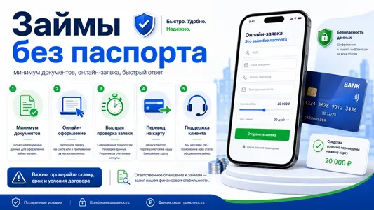 Преимущества займов без паспорта