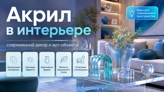 Применение акриловых бонгов в дизайне: наши дни