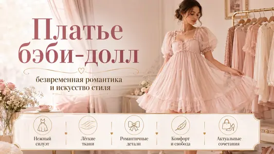 Безвременная романтика: искусство носить платье бэби-долл