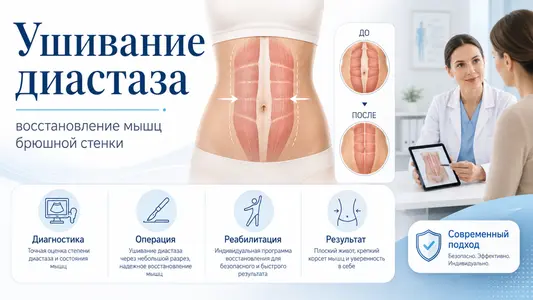 Ушивание диастаза