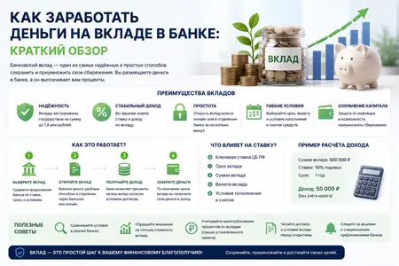 Как заработать деньги на вкладе в банке: краткий обзор