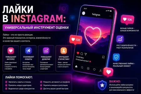 Лайки в Instagram: универсальный инструмент оценки