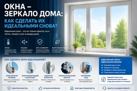 Окна – зеркало дома: как сделать их идеальными снова?