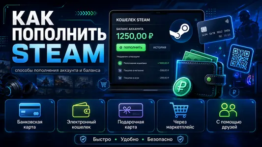 Как пополнить Steam