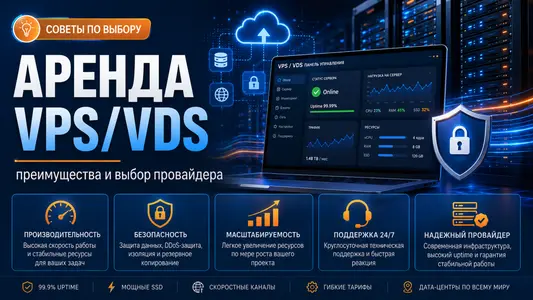Преимущества аренды VPS/VDS серверов и советы при выборе провайдера