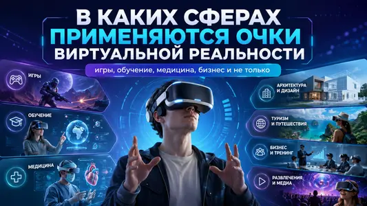 В каких сферах применяются очки виртуальной реальности