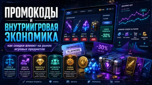 Промокоды и внутриигровая экономика: как скидки влияют на рынок игровых предметов