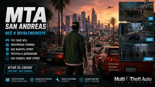 MTA: San Andreas — как играть и создать свой сервер