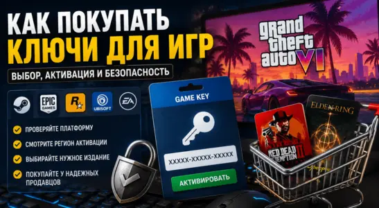 Как покупать ключи для игр: выбор, активация и безопасность