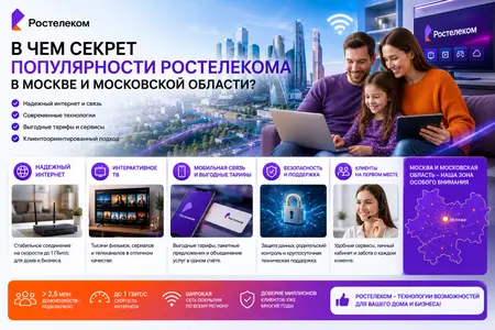 В чем секрет популярности Ростелекома в Москве и Московской области?