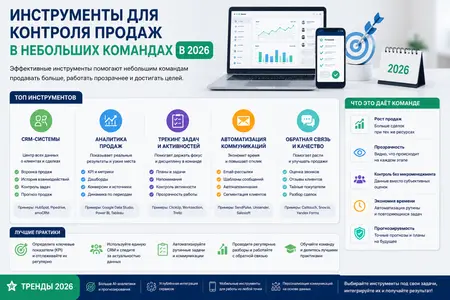Инструменты для контроля продаж в небольших командах в 2026