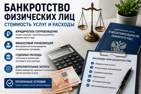 Стоимость банкротства физического лица — услуги и расходы