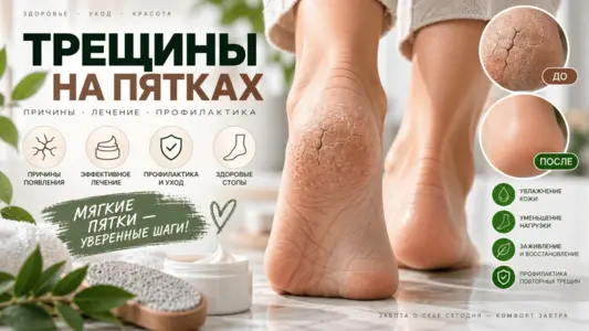 Причины появления трещин на пятках