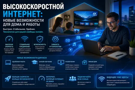 Высокоскоростной интернет: новые возможности для дома и работы