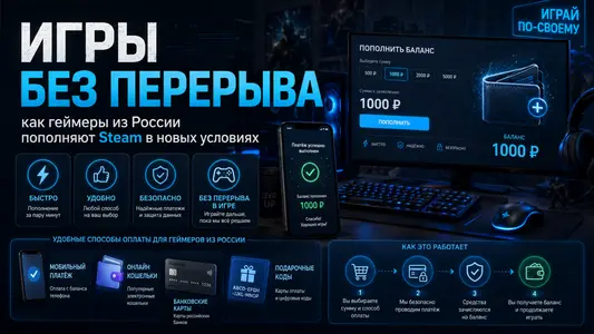 Игры без перерыва: как геймеры из России пополняют Steam в новых условиях