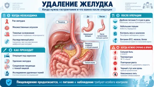 Удаление желудка